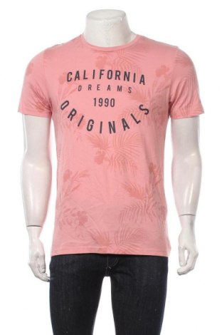 Męski T-shirt Originals By Jack & Jones, Rozmiar L, Kolor Różowy, Bawełna, Cena 102,35 zł