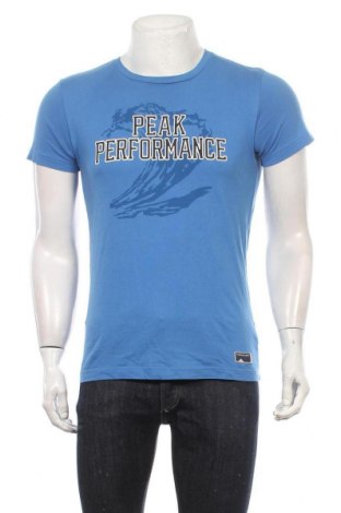 Tricou de bărbați Peak Performance, Mărime S, Culoare Albastru, Bumbac, Preț 92,84 Lei
