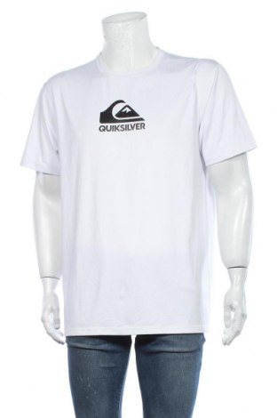 Męski T-shirt Quiksilver, Rozmiar XL, Kolor Biały, 92% poliester, 8% elastyna, Cena 83,16 zł