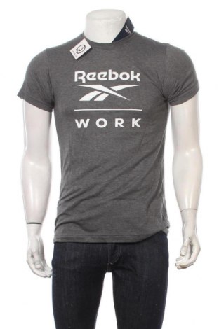 Мъжка тениска Reebok, Размер S, Цвят Сив, 65% полиестер, 35% памук, Цена 72,45 лв.