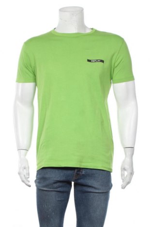 Pánske tričko  Replay, Veľkosť L, Farba Zelená, Bavlna, Cena  33,17 €