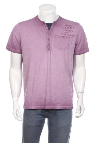 Мъжка тениска Tom Tailor, Размер L, Цвят Лилав, Памук, Цена 30,45 лв.