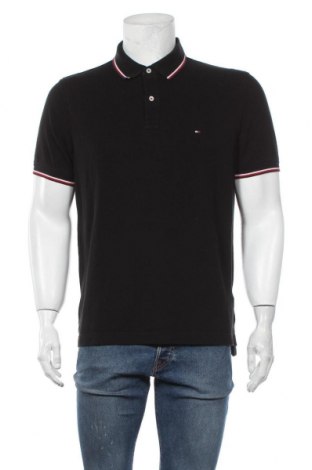 Мъжка тениска Tommy Hilfiger, Размер XL, Цвят Черен, Памук, Цена 57,85 лв.