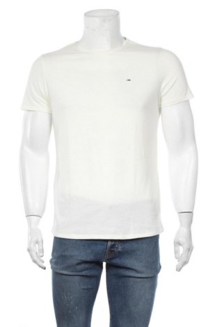 Мъжка тениска Tommy Hilfiger, Размер M, Цвят Бял, 50% памук, 50% полиестер, Цена 57,85 лв.