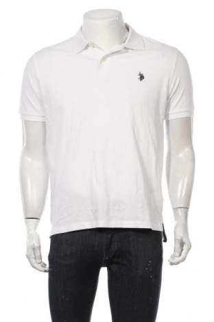 Мъжка тениска U.S. Polo Assn., Размер L, Цвят Бял, Памук, Цена 57,96 лв.