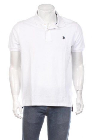 Мъжка тениска U.S. Polo Assn., Размер XL, Цвят Бял, Памук, Цена 57,96 лв.