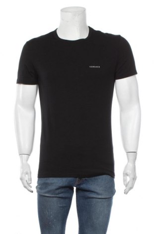 Мъжка тениска Versace, Размер L, Цвят Черен, 96% памук, 6% еластан, Цена 194,25 лв.