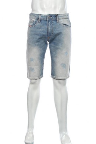Мъжки къс панталон Diesel, Размер L, Цвят Син, 99% памук, 1% еластан, Цена 132,30 лв.