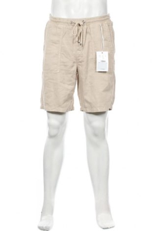 Ανδρικό κοντό παντελόνι Mac, Μέγεθος L, Χρώμα Εκρού, 54% βαμβάκι, 23% lyocell, 23% λινό, Τιμή 40,70 €
