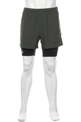 Мъжки къс панталон Under Armour, Размер L, Цвят Зелен, Полиестер, Цена 33,60 лв.