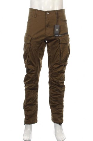 Pantaloni de bărbați G-Star Raw, Mărime L, Culoare Verde, 97% bumbac, 3% elastan, Preț 511,02 Lei