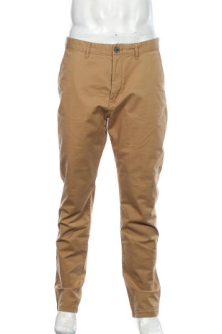 Мъжки панталон H&M L.O.G.G., Размер L, Цвят Бежов, 98% памук, 2% еластан, Цена 54,00 лв.