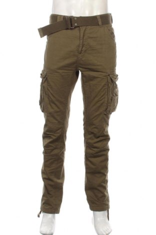 Pantaloni de bărbați Schott, Mărime L, Culoare Verde, Preț 389,14 Lei