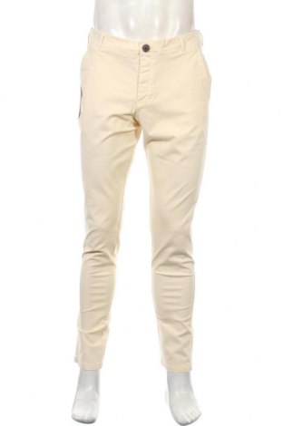 Pantaloni de bărbați Selected Homme, Mărime L, Culoare Ecru, 98% bumbac, 2% elastan, Preț 254,44 Lei