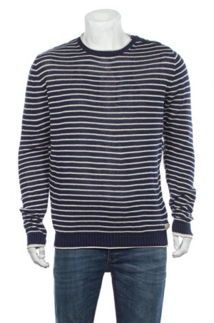 Мъжки пуловер Selected Homme, Размер XL, Цвят Син, 55% лен, 45% памук, Цена 41,00 лв.