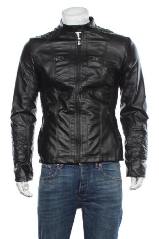 Pánska kožená bunda , Veľkosť L, Farba Čierna, Eko koža , Cena  26,65 €