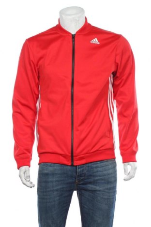 Мъжко спортно горнище Adidas, Размер M, Цвят Червен, Цена 47,00 лв.