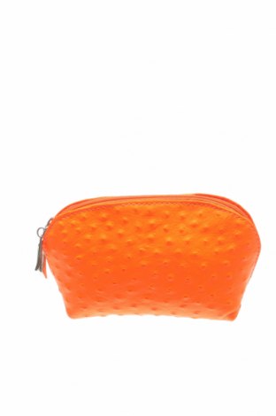 Kosmetiktasche, Farbe Orange, Echtleder, Preis 19,63 €
