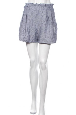 Γυναικείο κοντό παντελόνι Zara, Μέγεθος S, Χρώμα Μπλέ, 55% λινό, 45% βαμβάκι, Τιμή 23,38 €