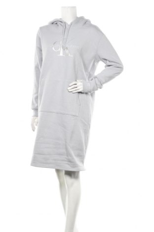 Kleid Calvin Klein Jeans, Größe L, Farbe Grau, 73% Baumwolle, 27% Polyester, Preis 110,93 €