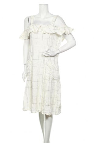 Kleid Mango, Größe M, Farbe Weiß, 100% Leinen, Preis 23,66 €