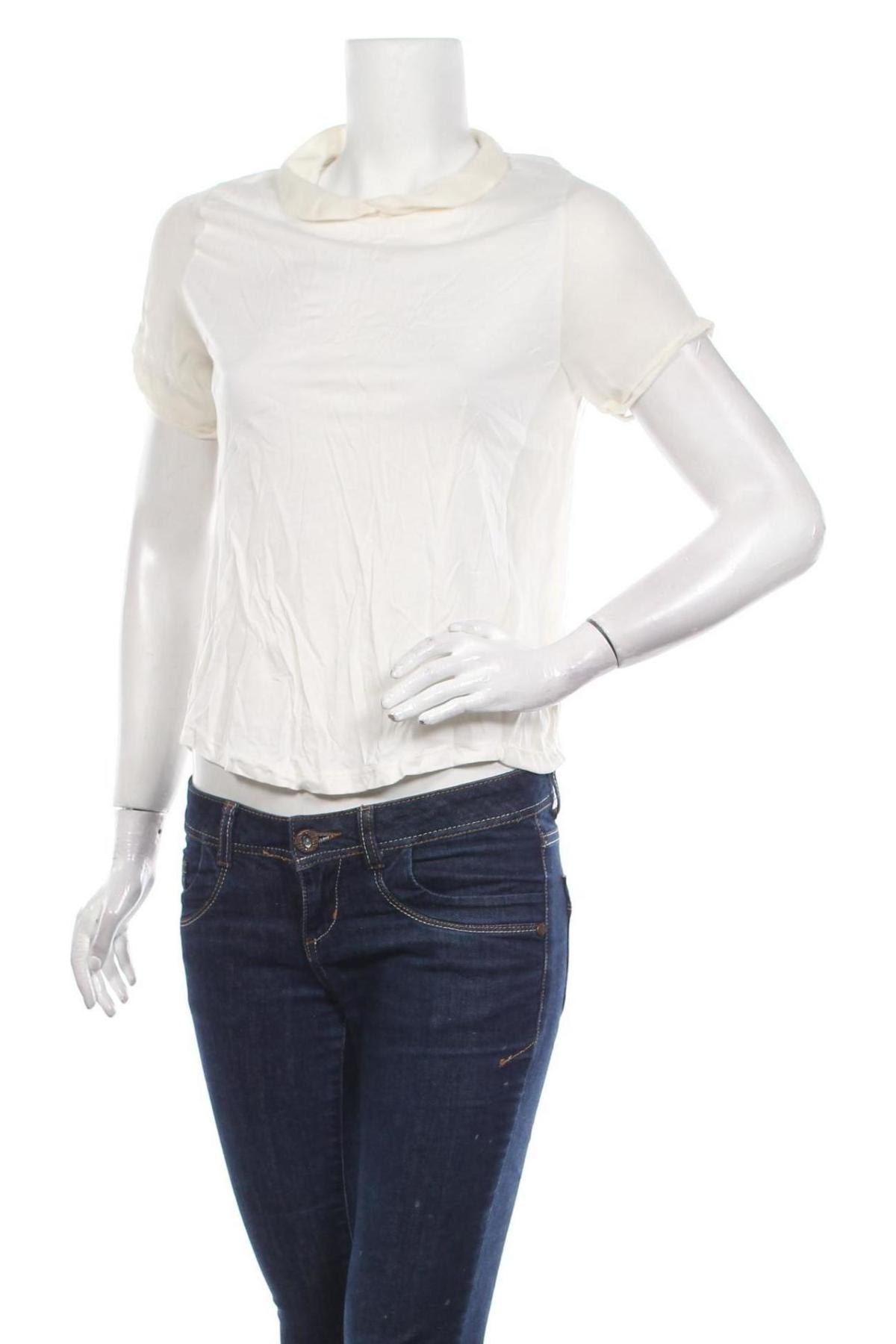 Γυναικεία μπλούζα Zara, Μέγεθος M, Χρώμα Εκρού, Τιμή 11,87 €