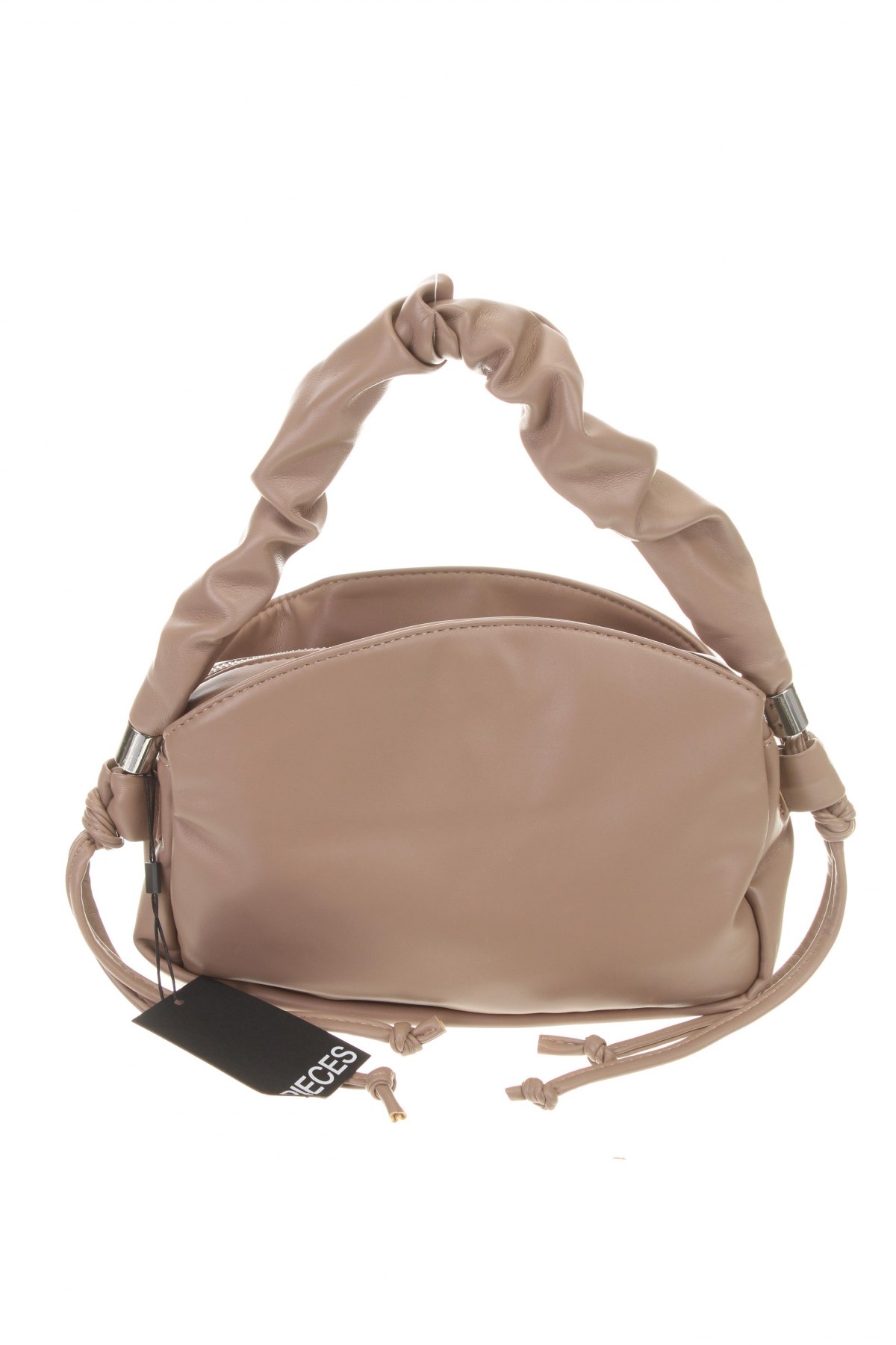 Γυναικεία τσάντα Pieces, Χρώμα Καφέ, Γνήσιο δέρμα, Τιμή 46,01 €