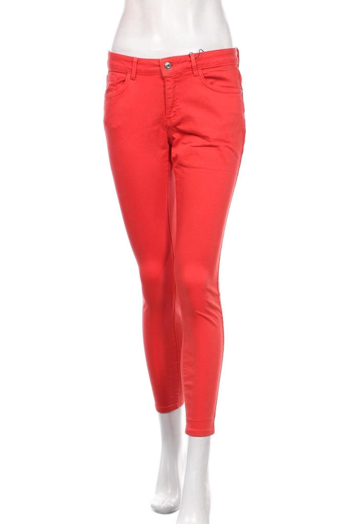 Dámske džínsy  Zero, Veľkosť M, Farba Červená, 91% bavlna, 7% polyester, 2% elastan, Cena  17,91 €
