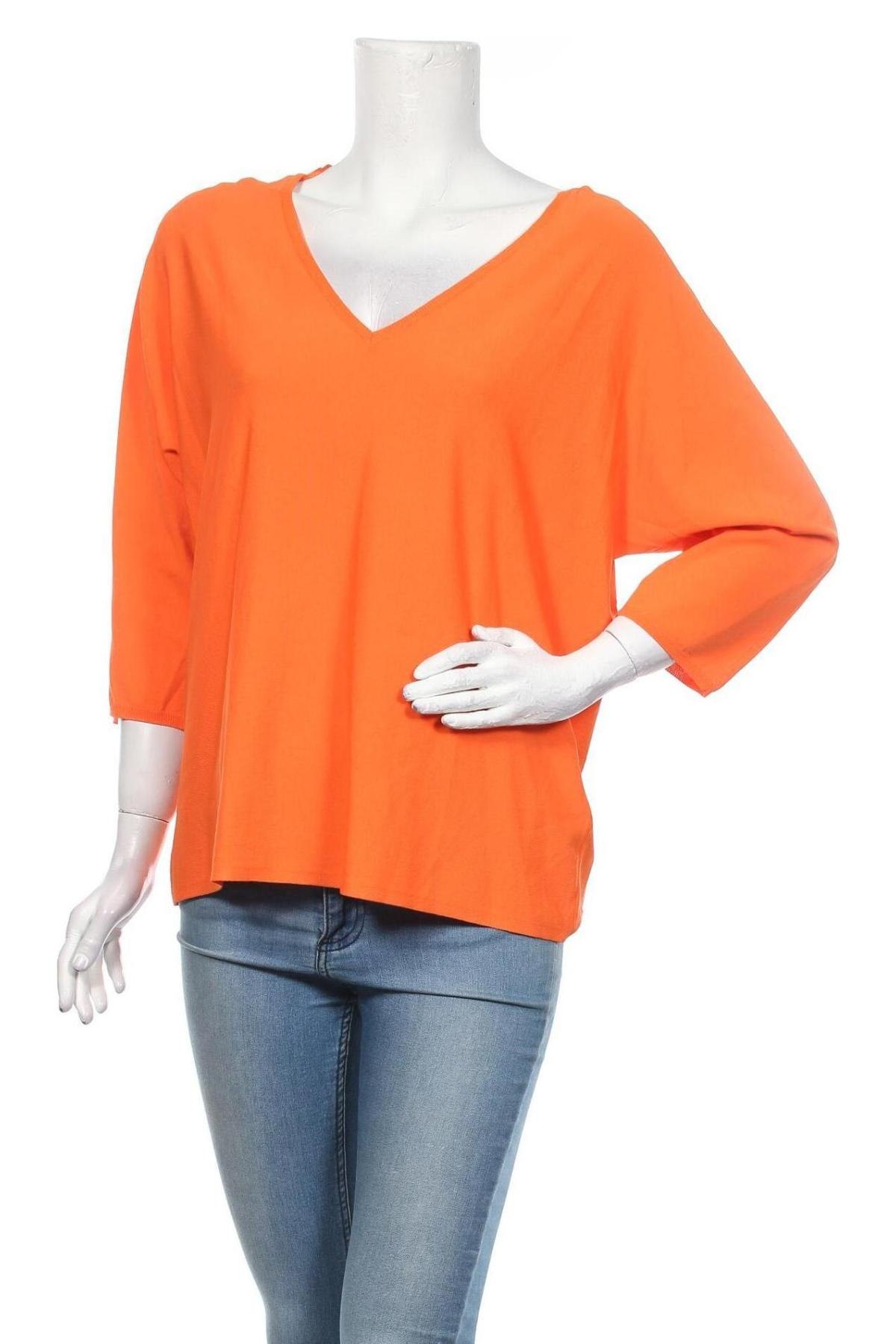 Damski sweter Zero, Rozmiar XL, Kolor Pomarańczowy, 78% wiskoza, 22% poliamid, Cena 87,16 zł
