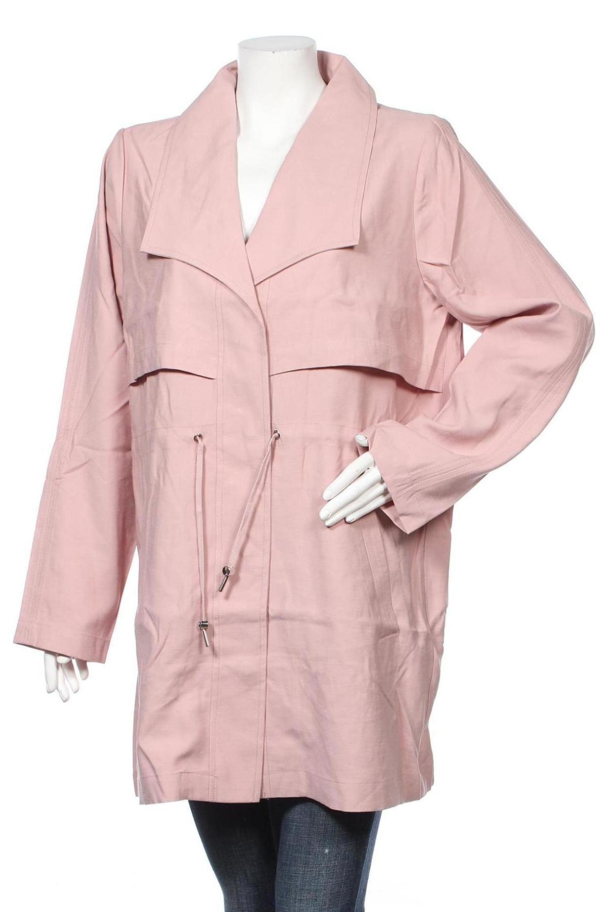Γυναικείο μπουφάν Vila, Μέγεθος XL, Χρώμα Ρόζ , 92% βισκόζη, 8% πολυεστέρας, Τιμή 12,76 €