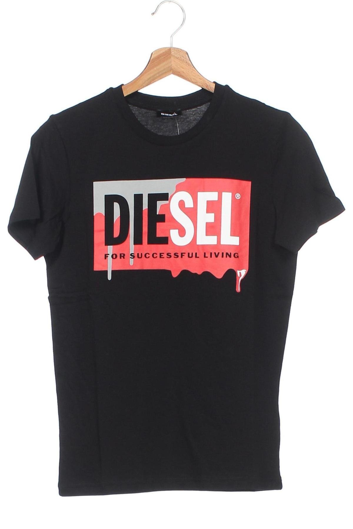 Dětské tričko  Diesel, Velikost 12-13y/ 158-164 cm, Barva Černá, Bavlna, Cena  287,00 Kč