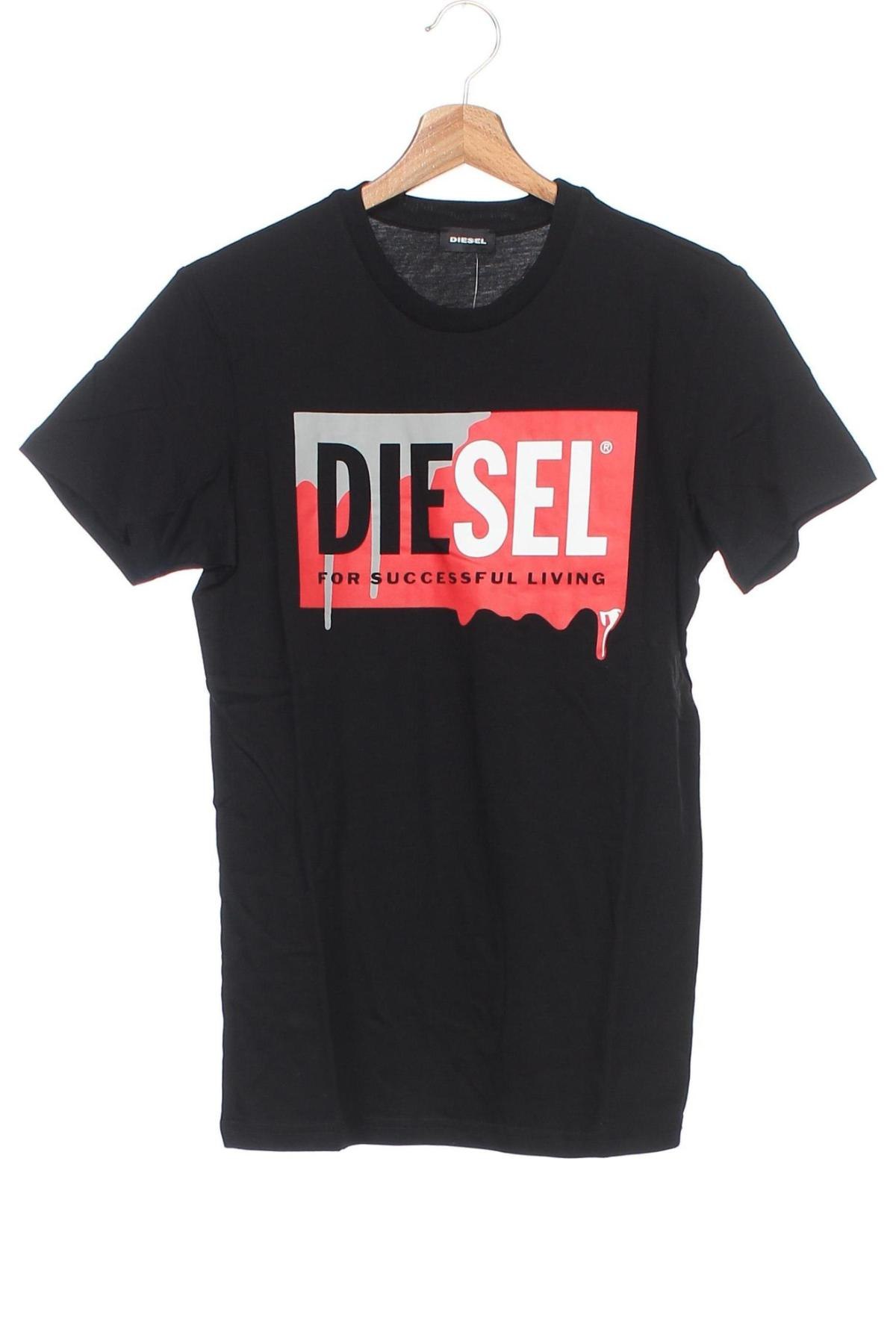 Dětské tričko  Diesel, Velikost 14-15y/ 168-170 cm, Barva Černá, Bavlna, Cena  287,00 Kč