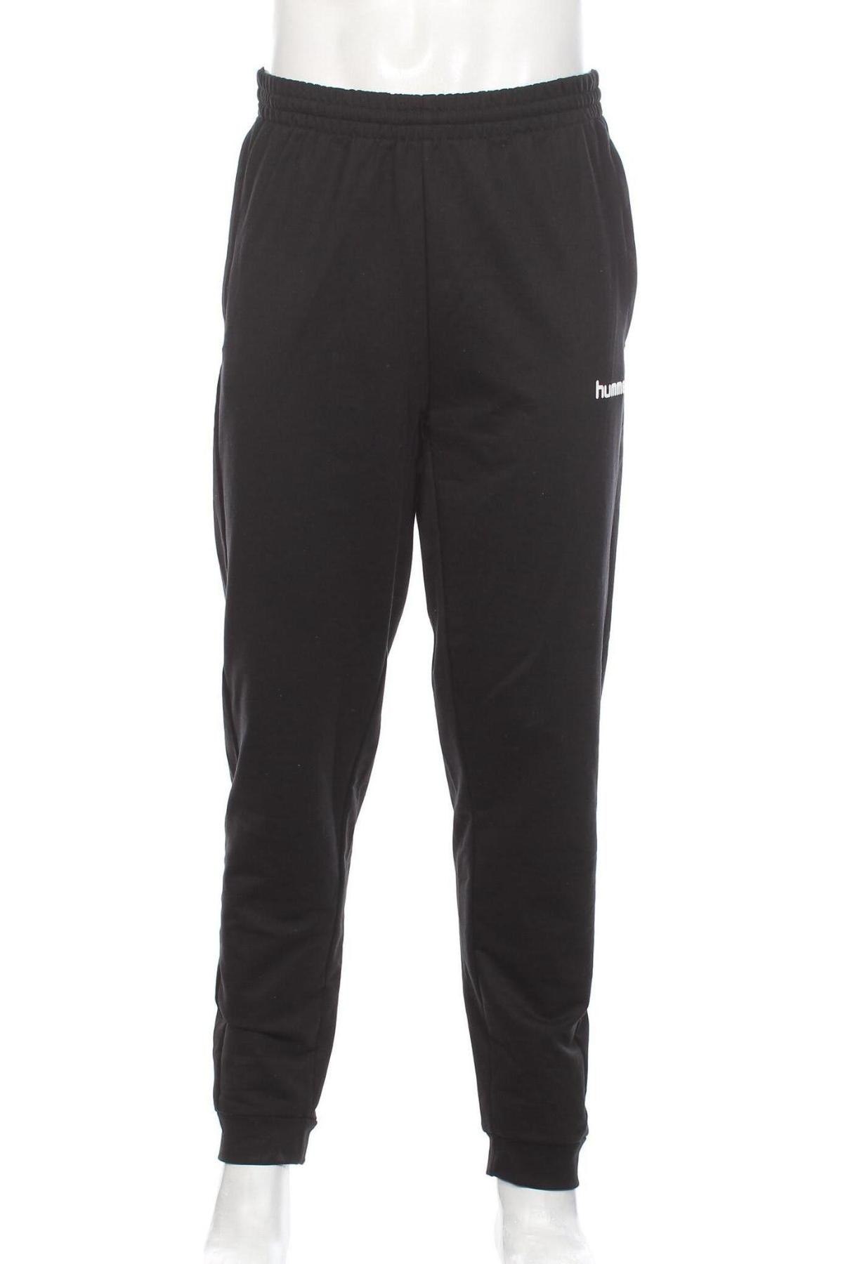 Ανδρικό αθλητικό παντελόνι Hummel, Μέγεθος XL, Χρώμα Μαύρο, 80% βαμβάκι, 20% πολυεστέρας, Τιμή 30,54 €
