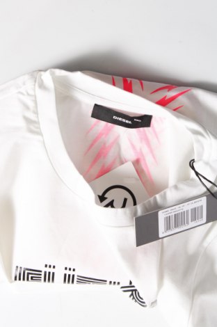 Γυναικείο t-shirt Diesel, Μέγεθος XS, Χρώμα Λευκό, Τιμή 30,14 €