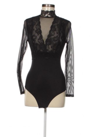 Γυναικεία μπλούζα-Κορμάκι Pieces, Μέγεθος XS, Χρώμα Μαύρο, Τιμή 5,93 €