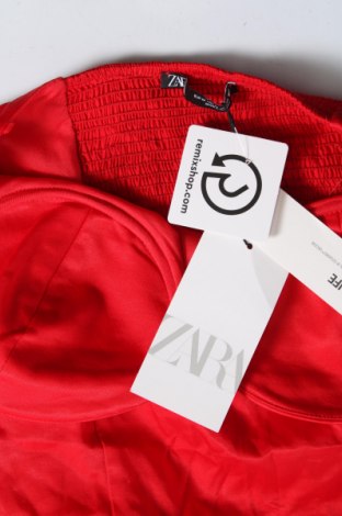 Дамска блуза - боди Zara, Размер M, Цвят Червен, Цена 24,00 лв.