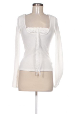 Γυναικεία μπλούζα ABOUT YOU X MILLANE, Μέγεθος M, Χρώμα Λευκό, Τιμή 33,40 €