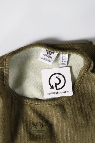 Γυναικεία μπλούζα Adidas Originals, Μέγεθος XS, Χρώμα Πράσινο, Τιμή 17,88 €