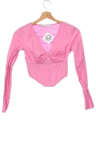 Bluză de femei Bershka, Mărime XS, Culoare Roz, Preț 49,87 Lei