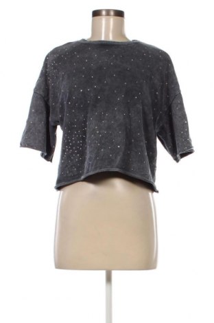 Γυναικεία μπλούζα Bershka, Μέγεθος S, Χρώμα Γκρί, Τιμή 5,83 €