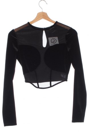 Γυναικεία μπλούζα Bershka, Μέγεθος XS, Χρώμα Μαύρο, Τιμή 4,96 €