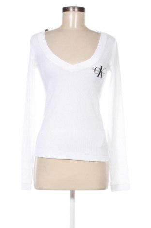 Damen Shirt Calvin Klein Jeans, Größe S, Farbe Weiß, Preis 35,16 €