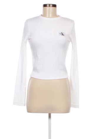 Γυναικεία μπλούζα Calvin Klein Jeans, Μέγεθος XS, Χρώμα Λευκό, Τιμή 28,76 €