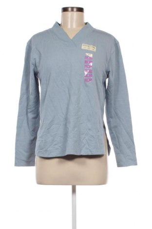 Γυναικεία μπλούζα Earth Yoga, Μέγεθος S, Χρώμα Μπλέ, Τιμή 14,29 €