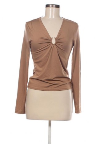 Дамска блуза H&M, Размер S, Цвят Кафяв, Цена 3,80 лв.