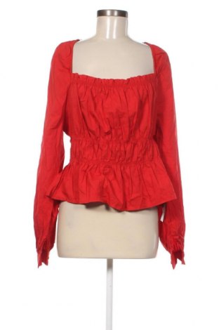 Дамска блуза NA-KD, Размер XL, Цвят Червен, Цена 30,80 лв.