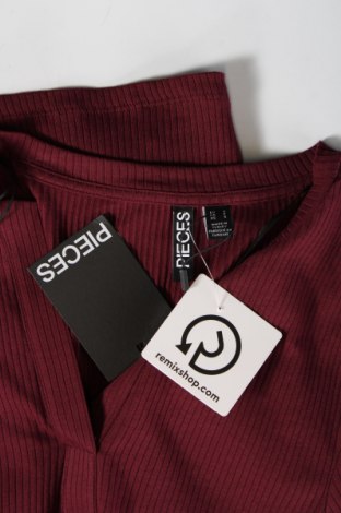 Γυναικεία μπλούζα Pieces, Μέγεθος S, Χρώμα Κόκκινο, Τιμή 9,48 €