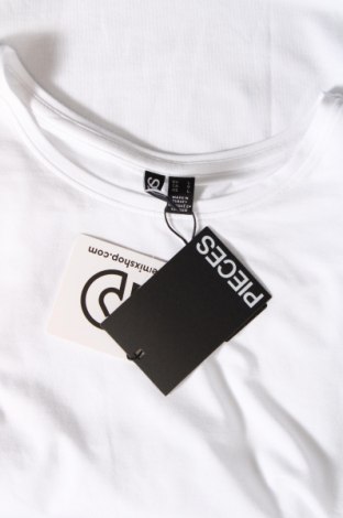 Γυναικεία μπλούζα Pieces, Μέγεθος L, Χρώμα Λευκό, Τιμή 8,30 €