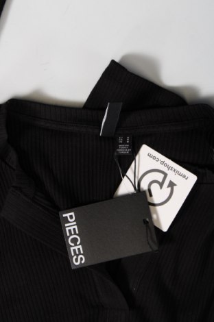 Γυναικεία μπλούζα Pieces, Μέγεθος M, Χρώμα Μαύρο, Τιμή 5,93 €