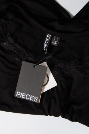 Дамска блуза Pieces, Размер M, Цвят Черен, Цена 13,80 лв.